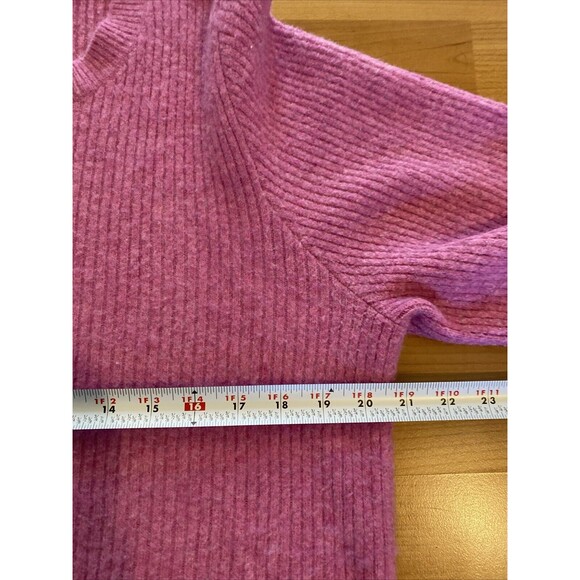 J Crew Pink Size XL Extra Soft Puff Long Sleeve Pullover Sweater Women's - Picture 9 of 12